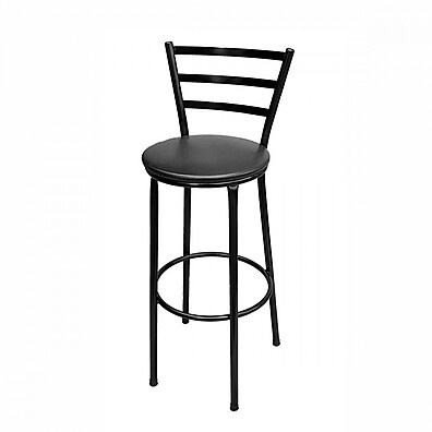 Banqueta Alta Preta Roma: Conforto e Estilo!