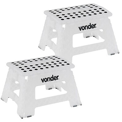 Banqueta Dobrável VONDER: Leve, Resistente e Multiuso!