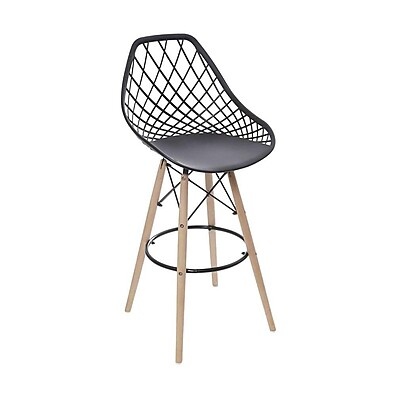 Banqueta Kayla Preta: Conforto e Estilo para sua Cozinha ou Churrasqueira
