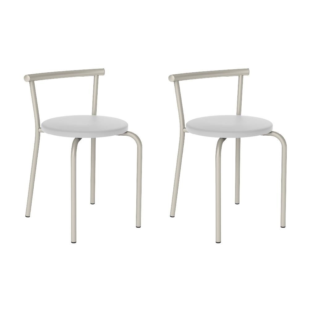 Banqueta Tubo Prata Carraro: Conforto e Estilo!