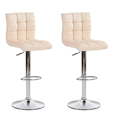 Banquetas Giratórias Fitz Creme: Conforto e Estilo!