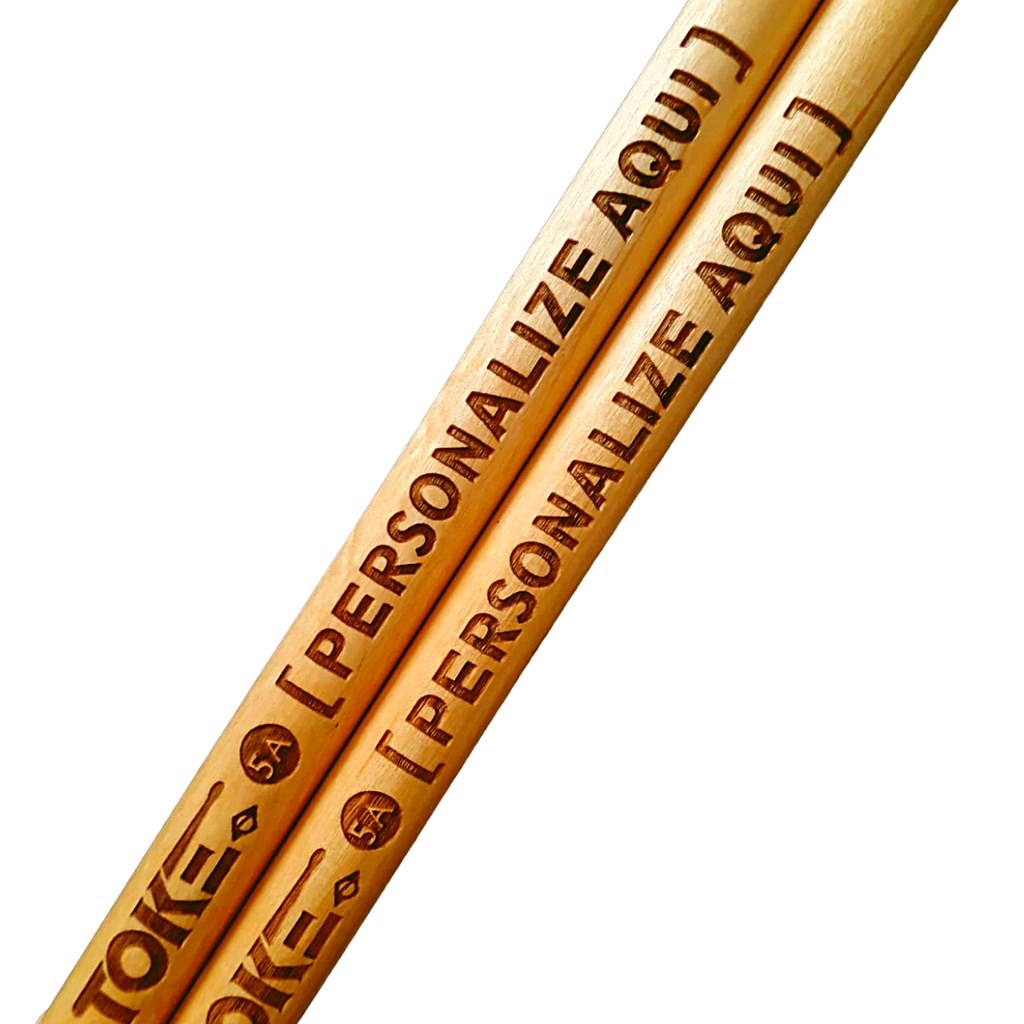 Baquetas Personalizadas: Seu Nome a Laser!