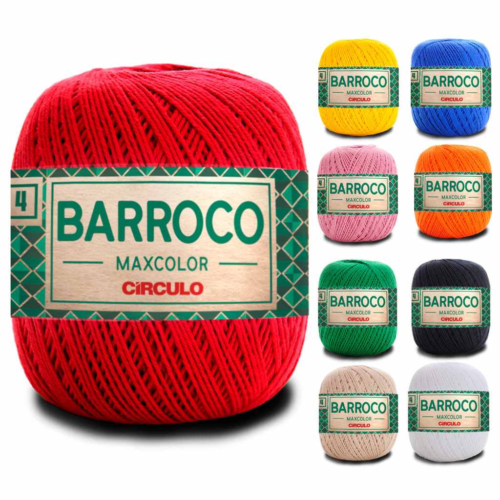Barbante Barroco Maxcolor 4 Fios: Criação Colorida e Alta Qualidade