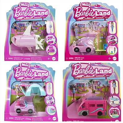 Barbieland: Kit Avião, Carro & Trailer - Aventura!
