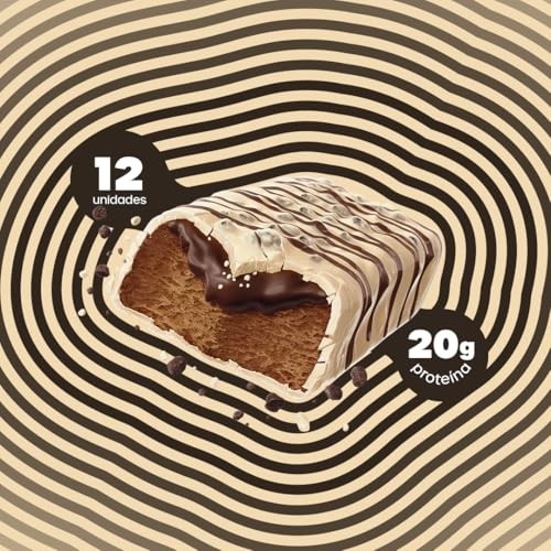 Barra de Proteína BOLD Snacks Trufa de Chocolate (20g de Proteína) - Caixa com 12 unidades