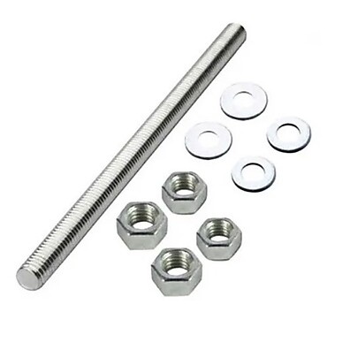 Barra Roscada 1/4" Zincada: Kit Completo!