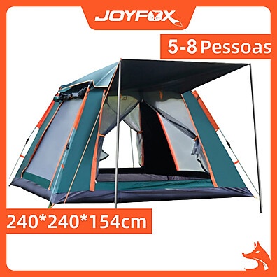 Barraca Camping JOYFOX 4/5 Pessoas: Espaço e Conforto!