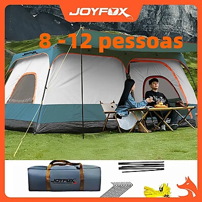Barraca Joyfox 8-12 Pessoas: Grande, Impermeável e Resistente