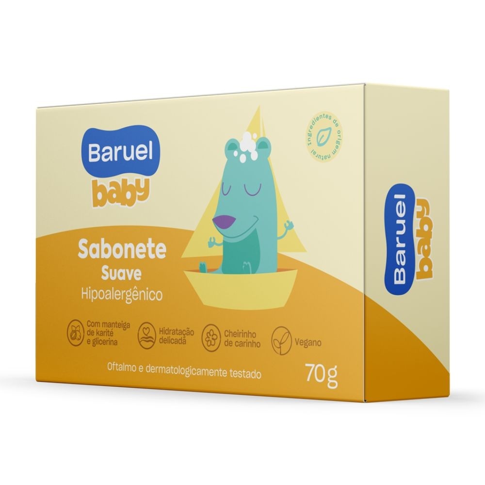 Baruel Baby: Sabonete Suave para Bebês com Karité