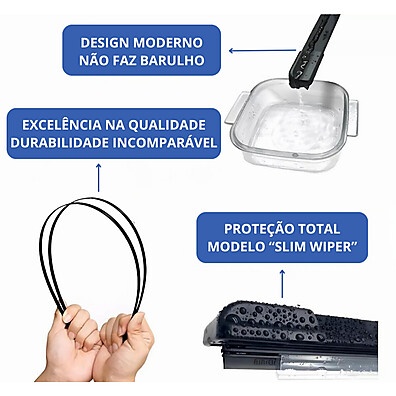 Par Palhetas Clio G2 1999-2017: Limpeza Perfeita sem Barulho