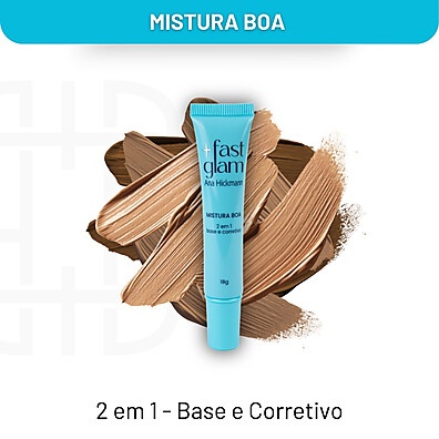 Base 2 em 1 Fast Glam: Pele Perfeita e Matte!