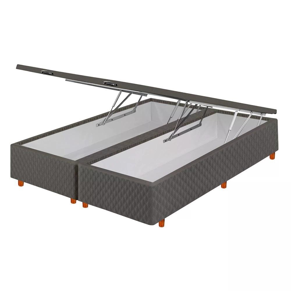 Base Box Baú Queen Suede: Organize com Elegância!
