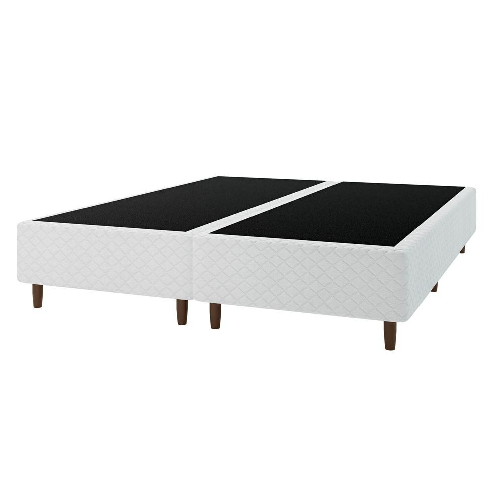 Base Box King Marina 193x203 cm – Branca e Sofisticada