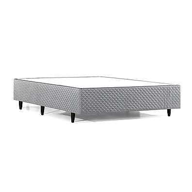 Base Cama Box Casal Gazin Cinza 138x188: Firmeza e Estilo
