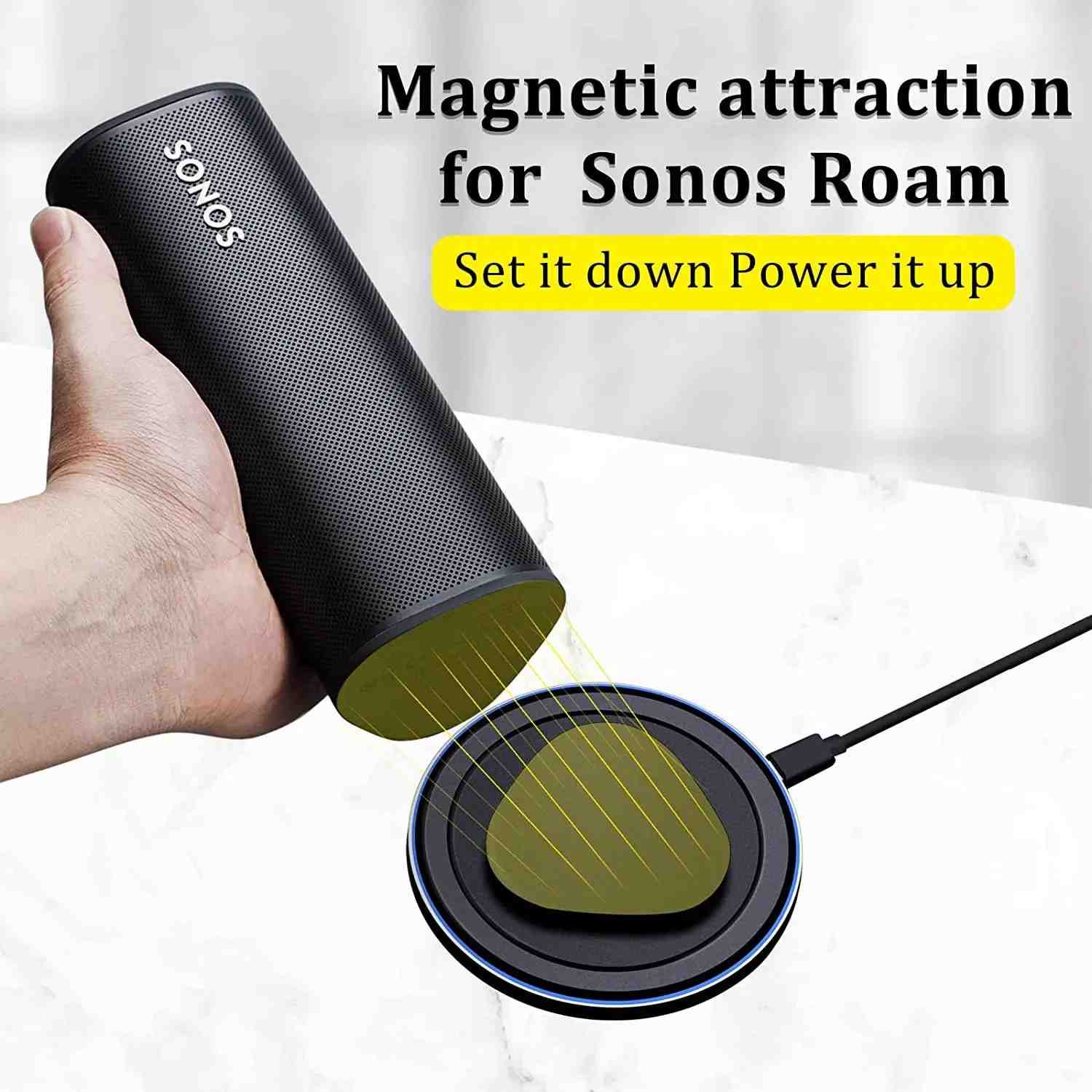 Base de Carregamento Sonos Roam: Magnética e Sem Fio