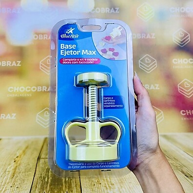 Base Ejetor Bluestar 1 Ejetor: Kit para Modelar Doces com Efeito 3D