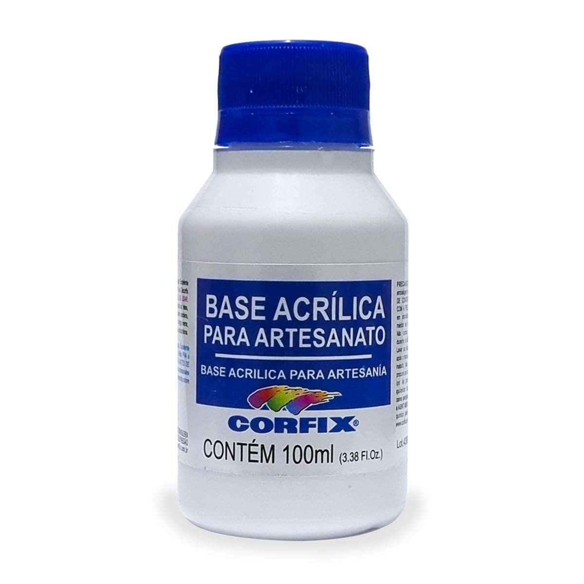 Base Acrílica para Artesanato Corfix 100ml - Fundo Preparador Tintável
