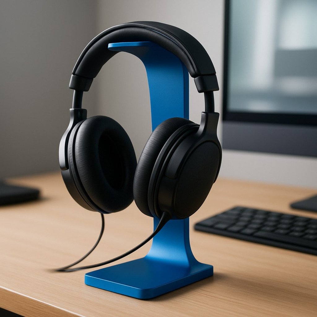 Base para Headset Compacta e Estável: Organize Seus Fones de Ouvido com Estilo