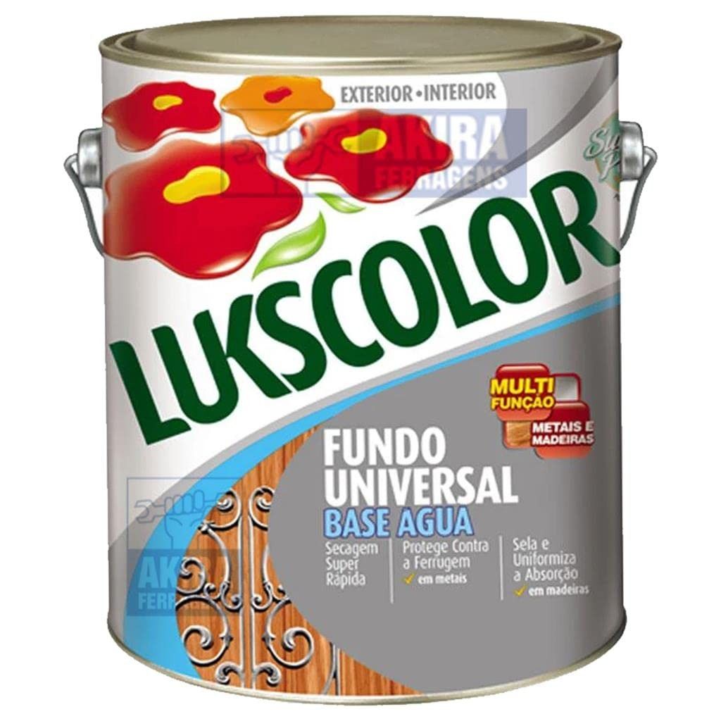 Fundo Preparador Base Água Metais e Madeiras Lukscolor 3,6l
