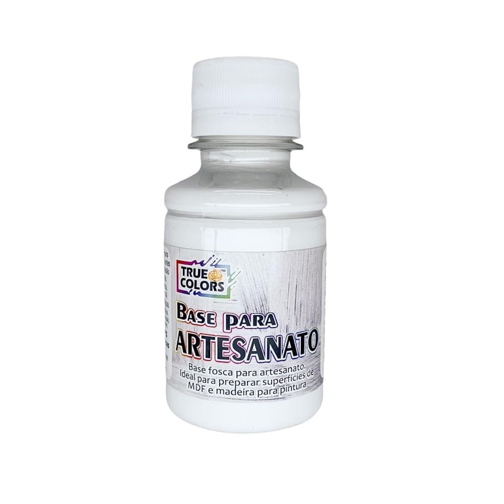 Base para Artesanato True Colors 100ml - Tintável e Versátil para Projetos Criativos