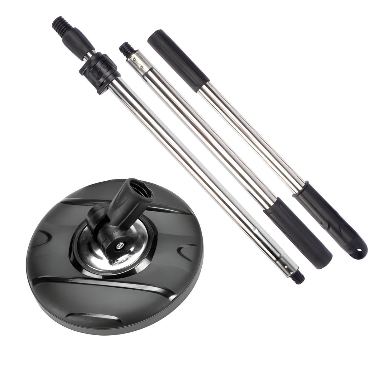 Kit Cabo Inox + Base Giratória 360° - Compatível com Todos os Mops Centrífuga