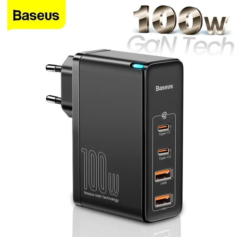 Baseus 100W GaN: O Carregador Definitivo para Laptop e iPhone