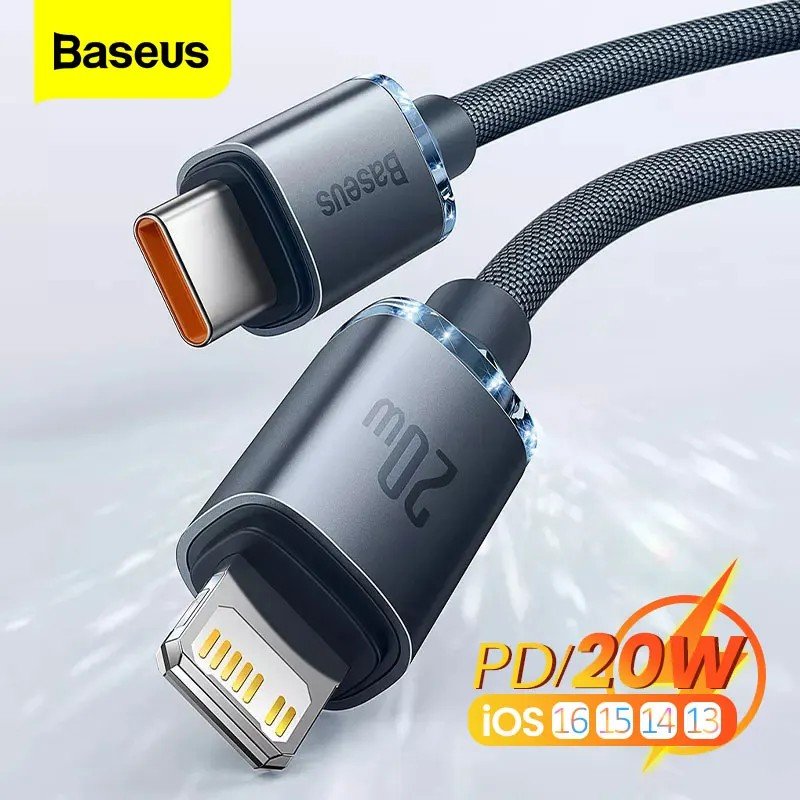 Baseus 20W: Cabo USB-C Rápido para iPhone e iPad