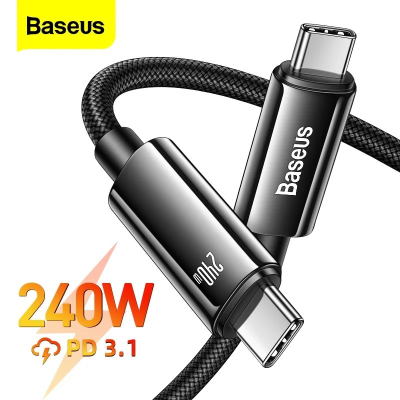 Baseus 240W: O Cabo USB-C Super-Rápido