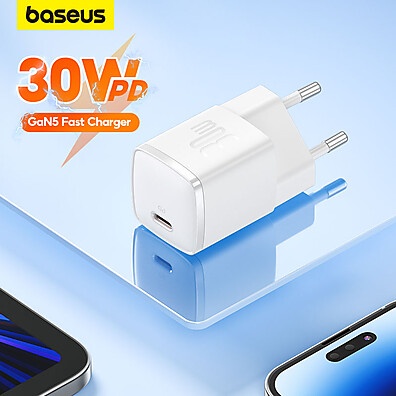 Baseus Cube Pro Mini 30W: Carregador Rápido iPhone