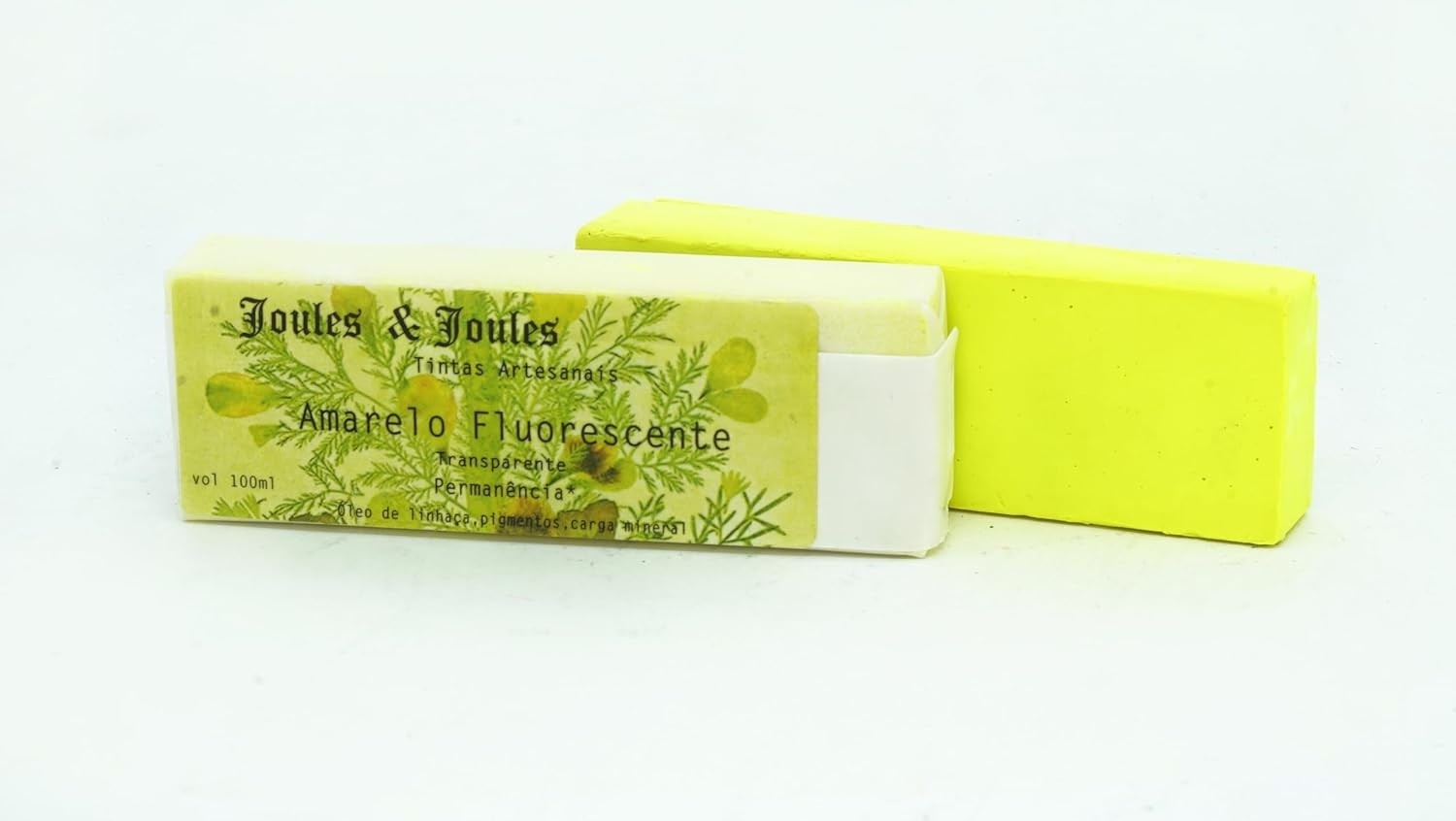 Bastão a Óleo Amarelo Fluorescente 80ml - Pincelada Perfeita para Artistas