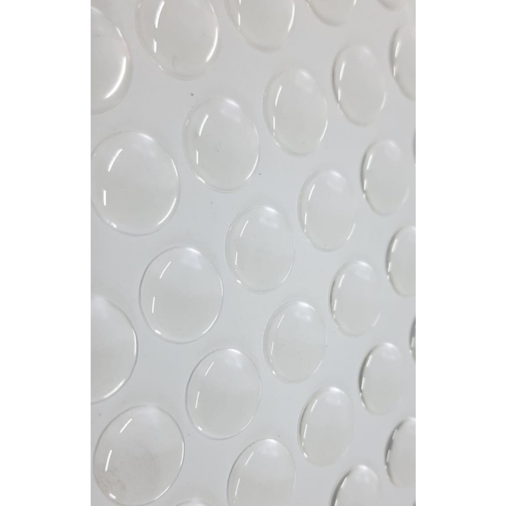 Batente de Silicone Adesivo Redondo 8mm e 15mm Anti-impacto