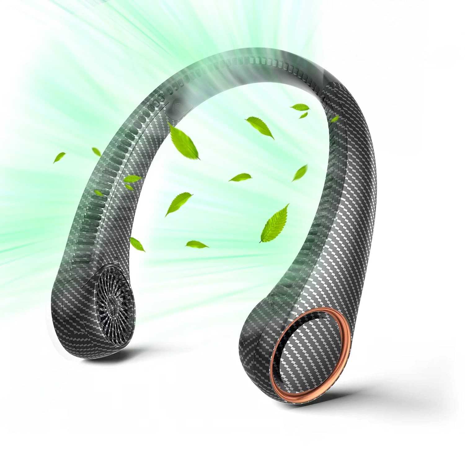 Ventilador de Pescoço Portátil com Resfriamento 360° Silencioso e Bateria 4000mAh