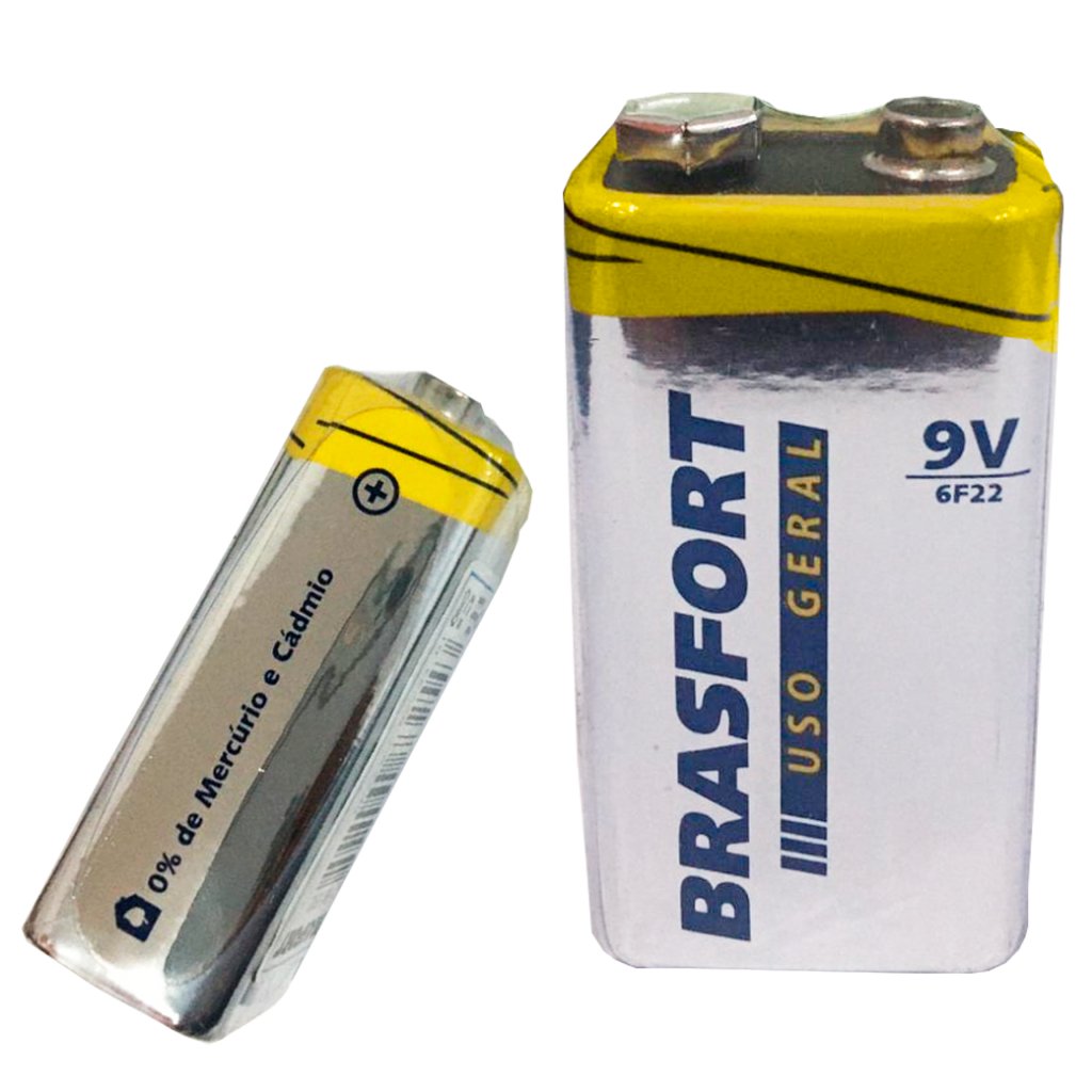 Bateria 9V Brasfort: Energia para Seus Aparelhos!