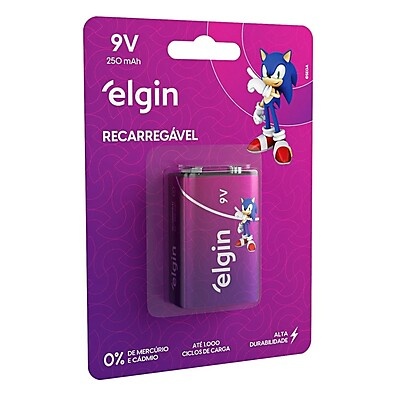 Bateria 9V Recarregável Elgin: Economia e Sustentabilidade