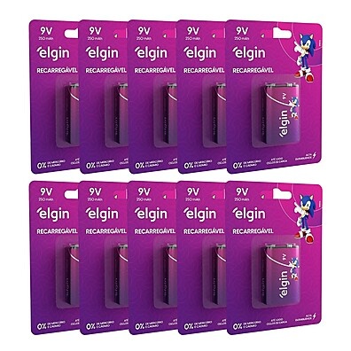 bateria-9v-recarregavel-elgin-kit-10-unidades