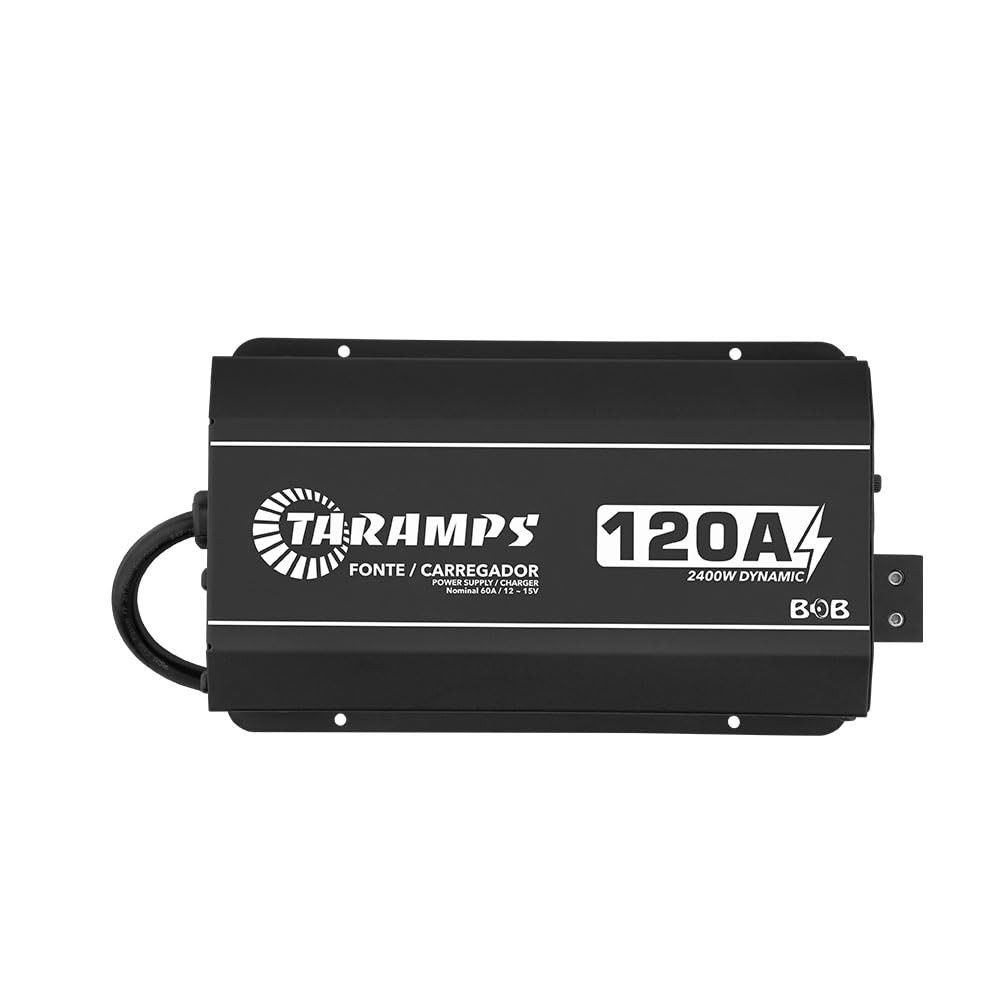 Fonte Carregador Taramps Bob 120A Bivolt para Som Automotivo e Bateria