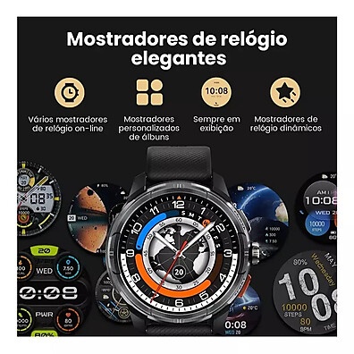 Haylou Solar Ultra: Relógio Inteligente com Tela AMOLED e Até 20 Dias de Bateria