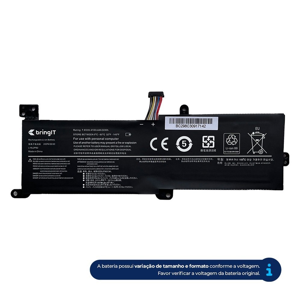Bateria Lenovo Ideapad 320-15IKB: 4100mAh 🔋