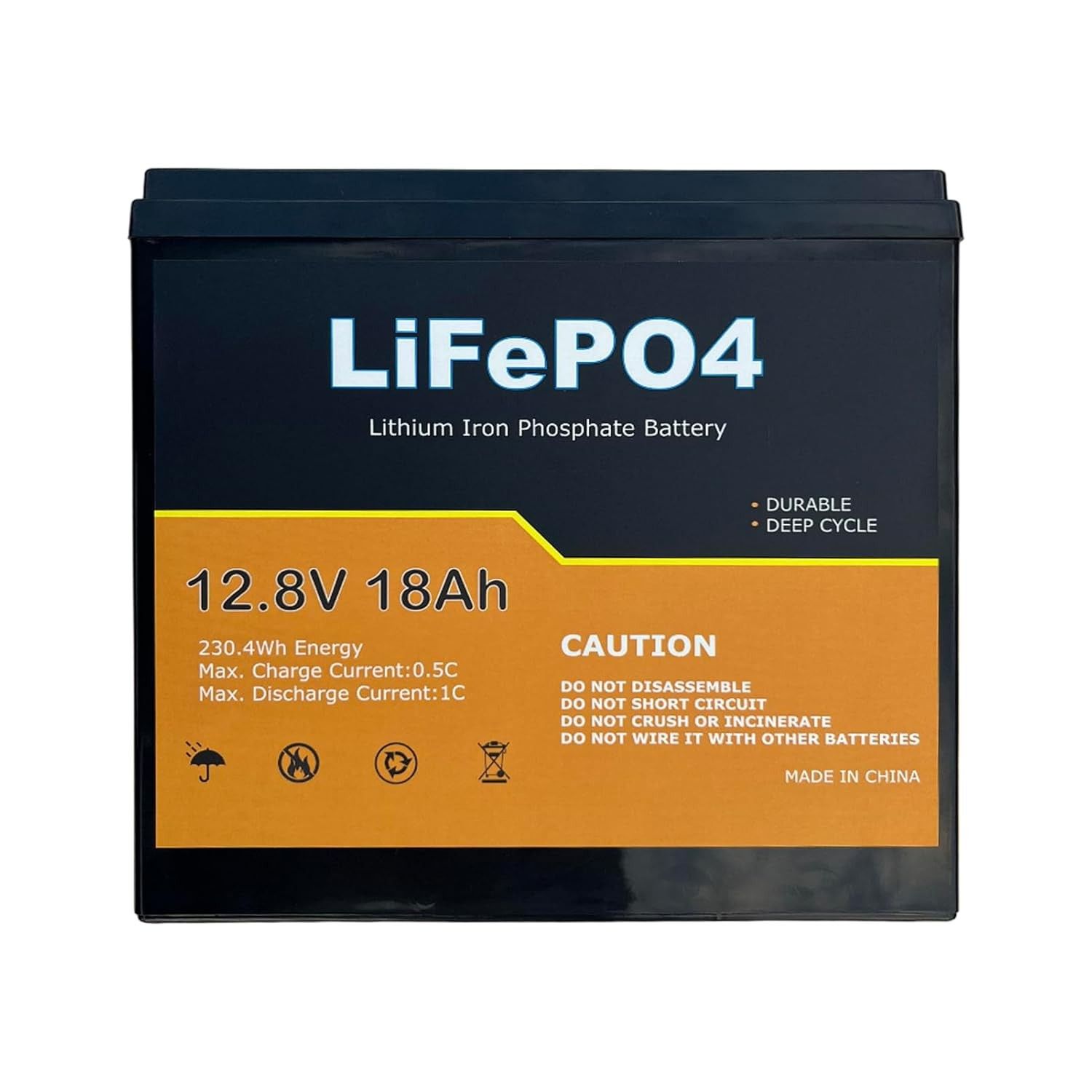 Bateria Lítio LiFePO4 12V 18Ah: Potência Duradoura e Segura para Energia Solar, UPS e Mais!
