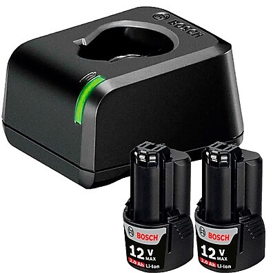 Baterias Bosch 12V 2.0Ah + Carregador: Potência Extra!