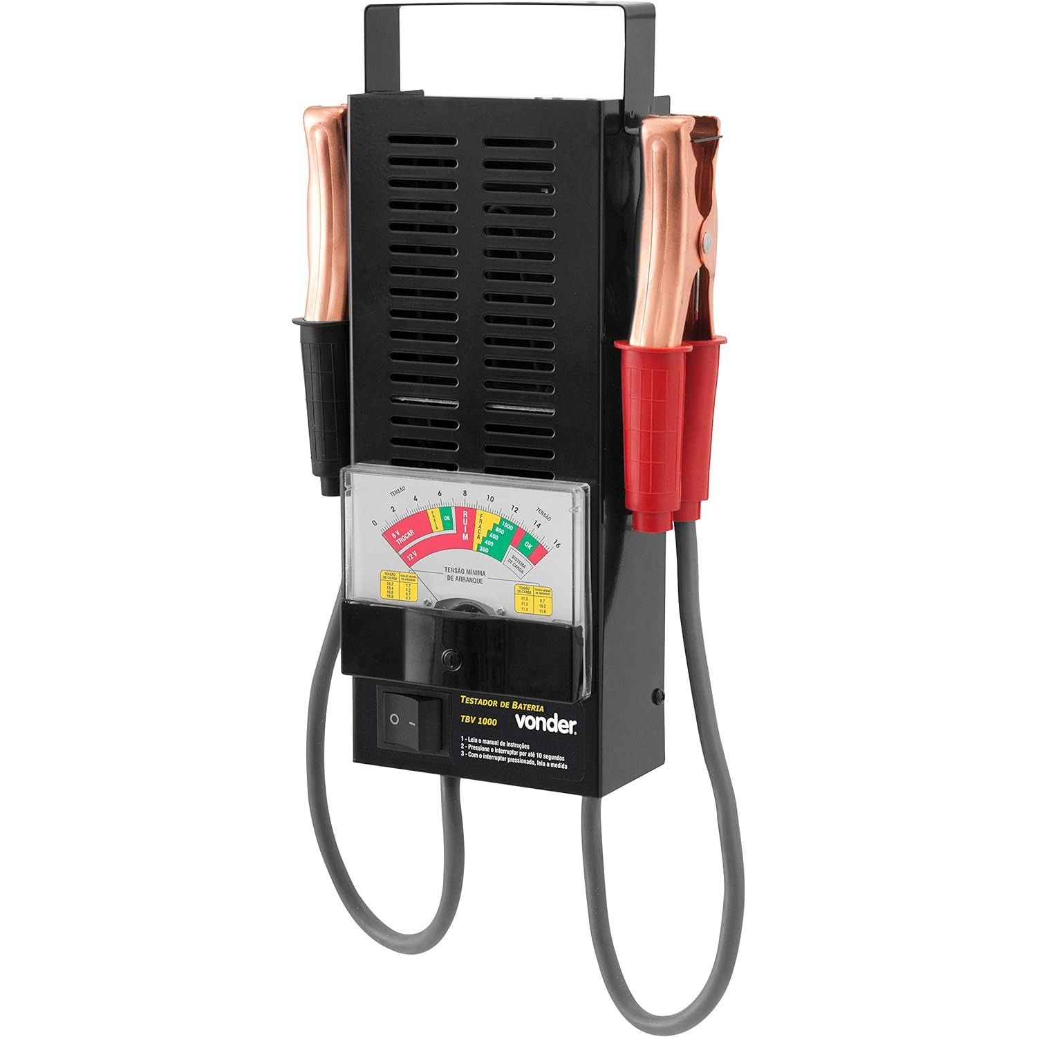 Testador de Baterias Vonder TBV 1000: Diagnóstico Rápido e Preciso para 6V e 12V