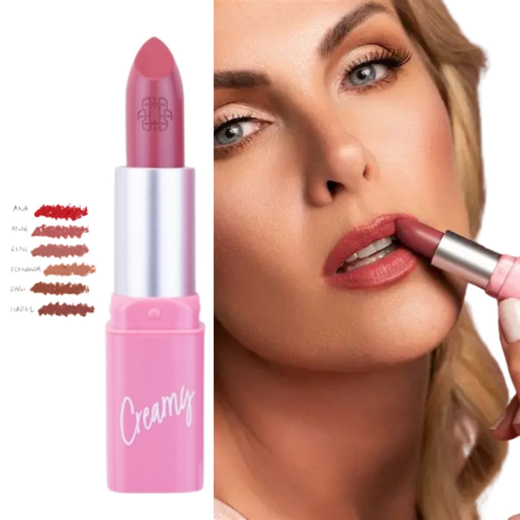 Batom Creamy Ana Hickmann: 6 Cores e Hidratação!