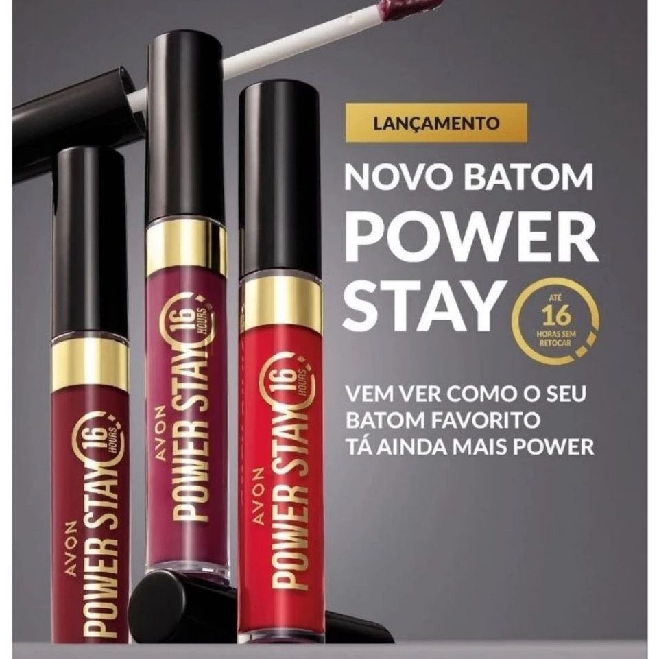 Batom Líquido Avon Power Stay: 16h de Duração Matte