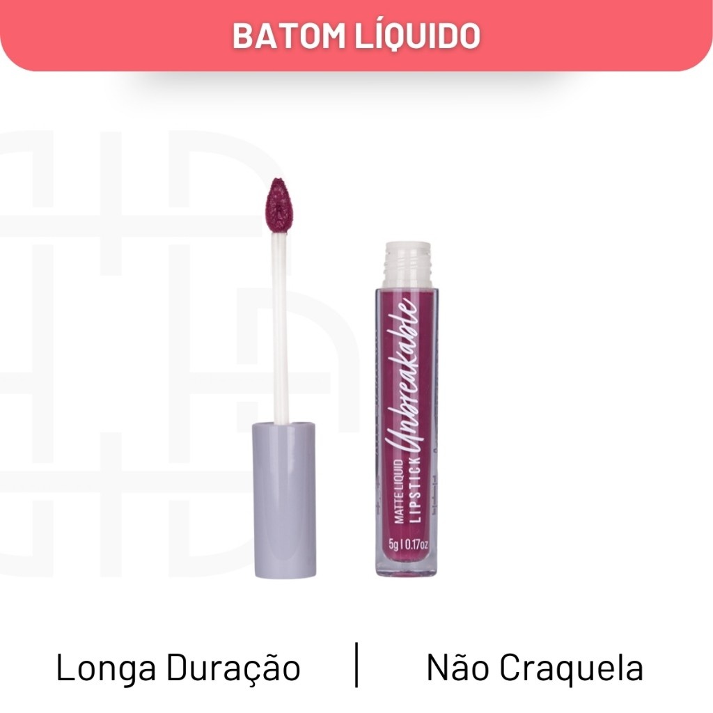 Batom Líquido Matte Unbreakable: Cores Ana Hickmann