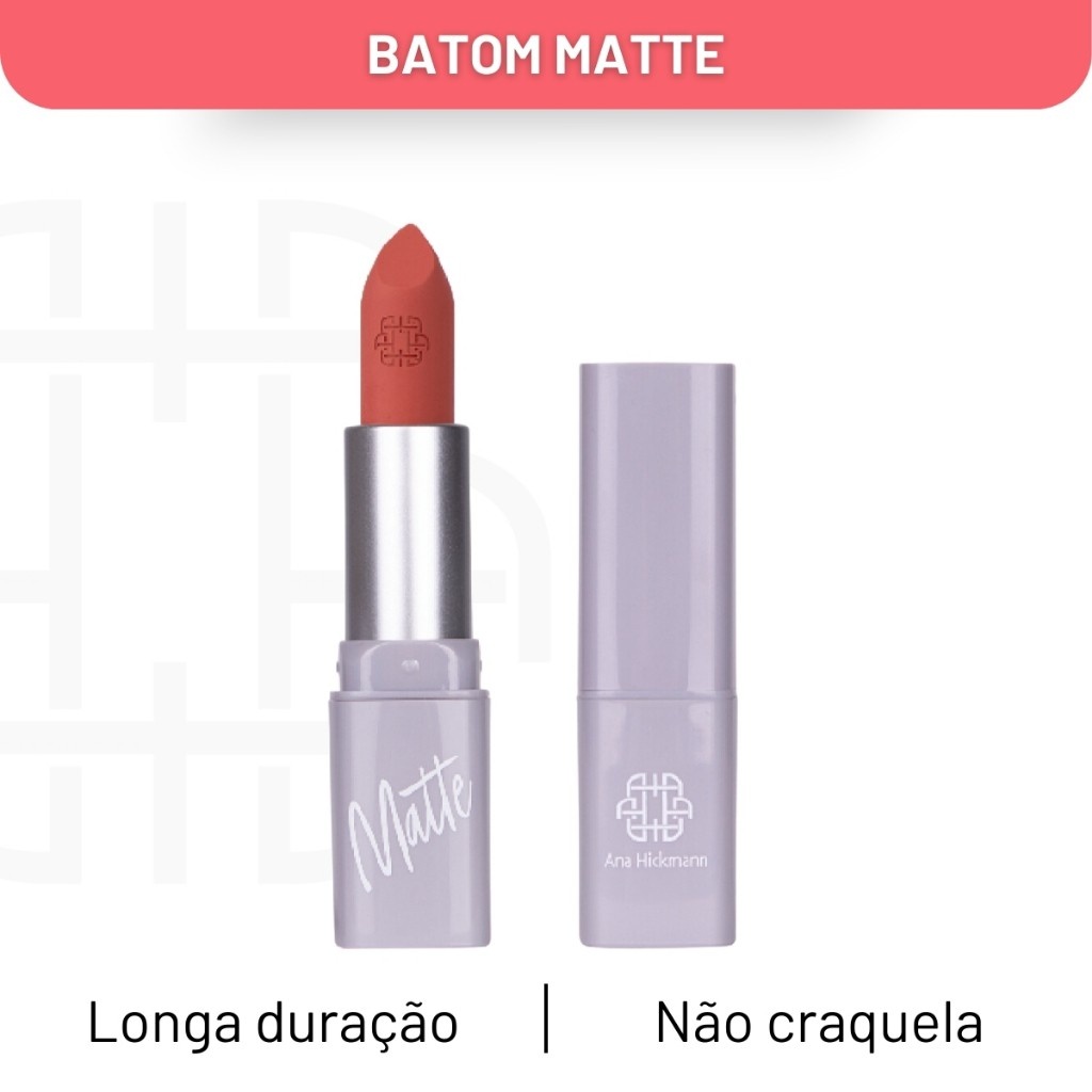 Batom Matte Rayssa: Longa Duração e Cores Ana Hickmann