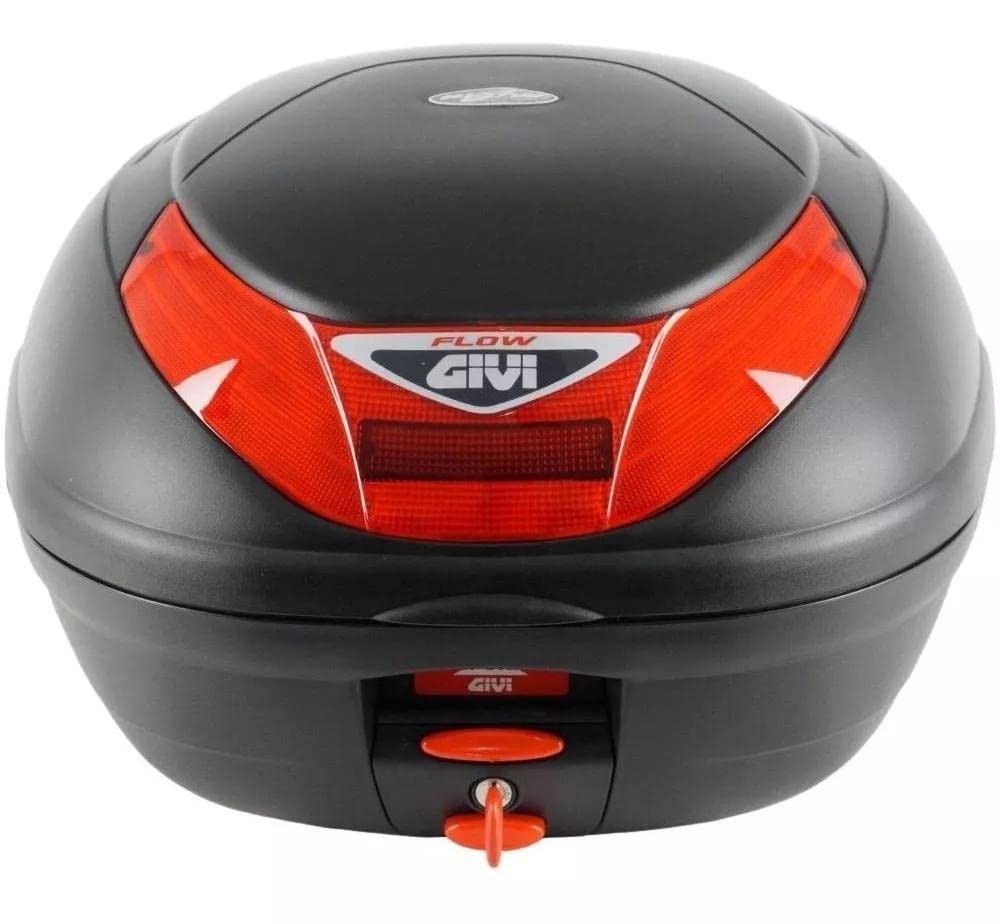 Baú Bauleto Givi E-350N Monolock Flow 35L Removível: Praticidade e Segurança para Sua Moto