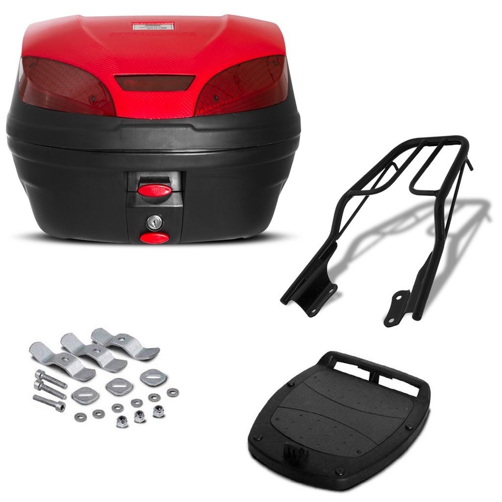 Baú Moto Pop 110i + Bagageiro: Praticidade e Segurança