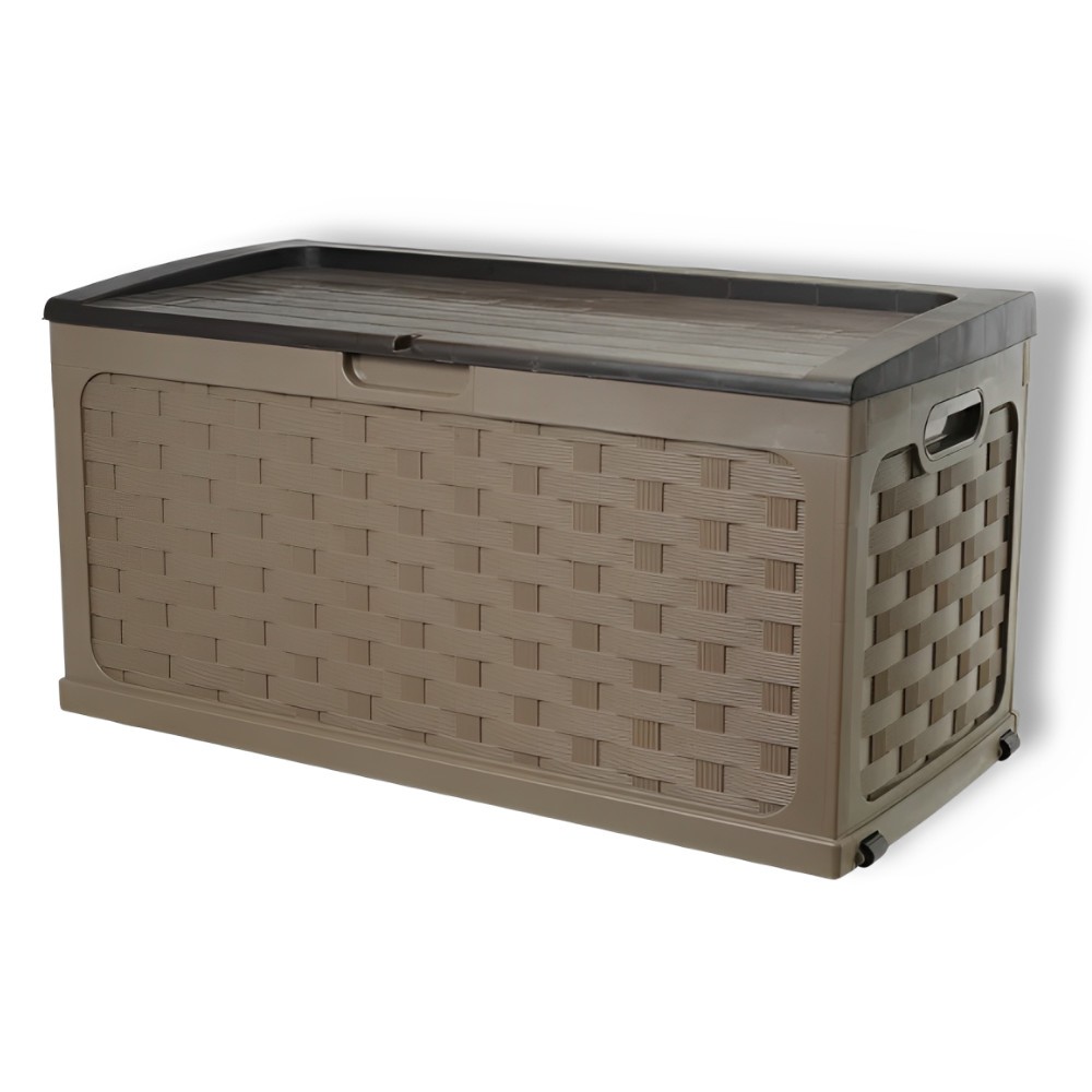 Baú Organizador Rattan 335L: Banco e Armazenamento!
