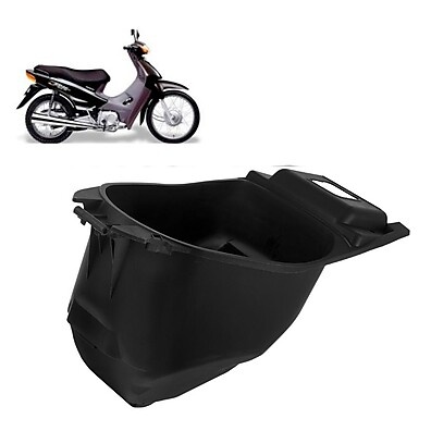 Bau Porta Capacete Biz 100: Original Cromo Forte