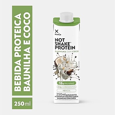 Notco Notmilk Proteína Baunilha Coco 15g - 250ml